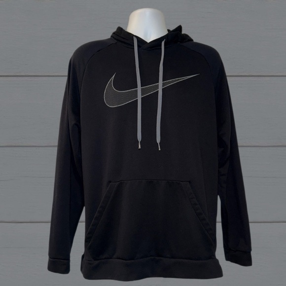 Nike Dri-FIT Black Hoodie Men’s Size Large | Swoosh Logo Pullover  Sweatshirt - Picture 1 of 9